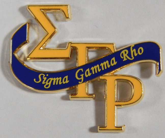 Sigma Gamma Rho Sorority Banner / Letter Pin - FO